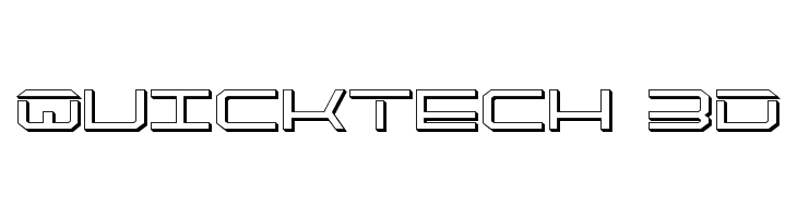 QuickTech 3D  font caratteri gratis