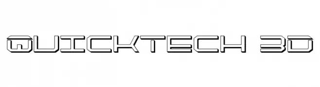 QuickTech 3D  Frei Schriftart Herunterladen