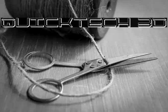 QuickTech 3D Font examples