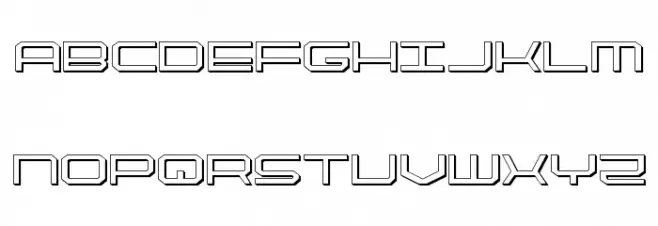 QuickTech 3D Font Litere mici