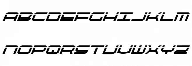 QuickTech Bold Italic Fuentes MAYÚSCULAS