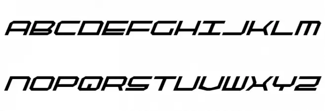 QuickTech Bold Italic 字体 小写