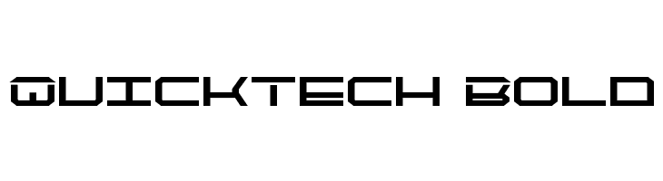 QuickTech Bold  font caratteri gratis