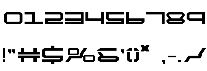 QuickTech Bold Font OTHER CHARS