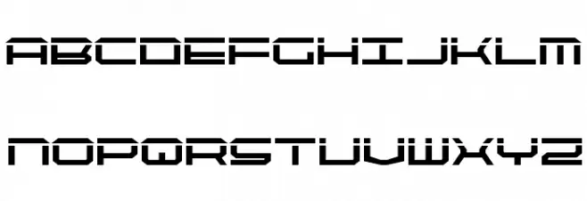 QuickTech Bold Schriftart Groß