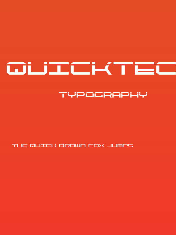 QuickTech Bold Poster