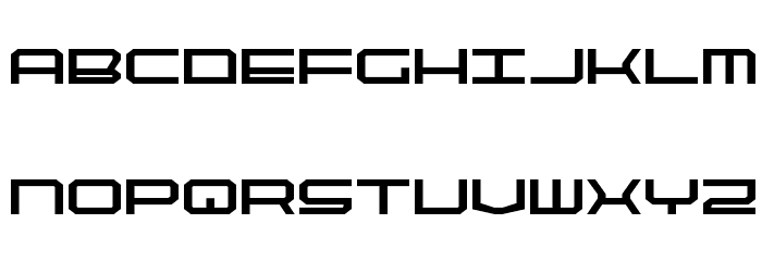 QuickTech Bold Font LOWERCASE