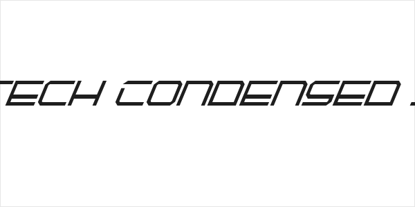QuickTech Condensed Italic Logo