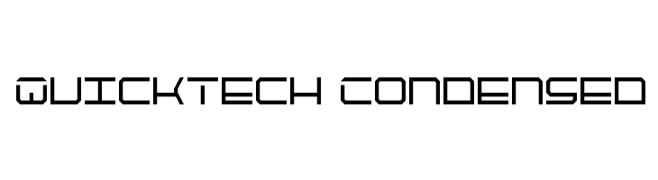 QuickTech Condensed  नि: शुल्क फ़ॉन्ट्स डाउनलोड
