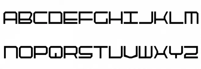 QuickTech Condensed फ़ॉन्ट लोअरकेस