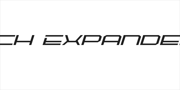 QuickTech Expanded Italic Logo