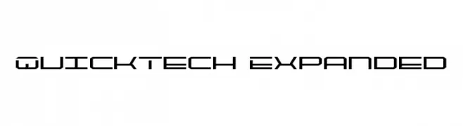 QuickTech Expanded  Frei Schriftart Herunterladen