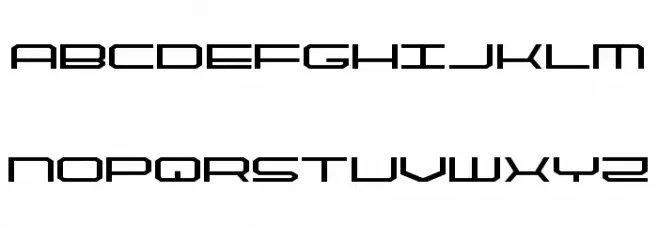 QuickTech Expanded फ़ॉन्ट लोअरकेस