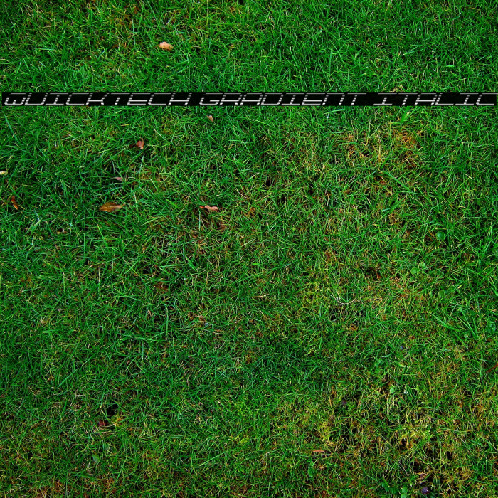 QuickTech Gradient Italic Example 1