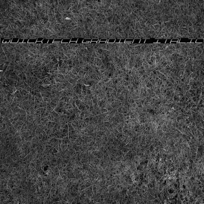 QuickTech Gradient Italic Font examples