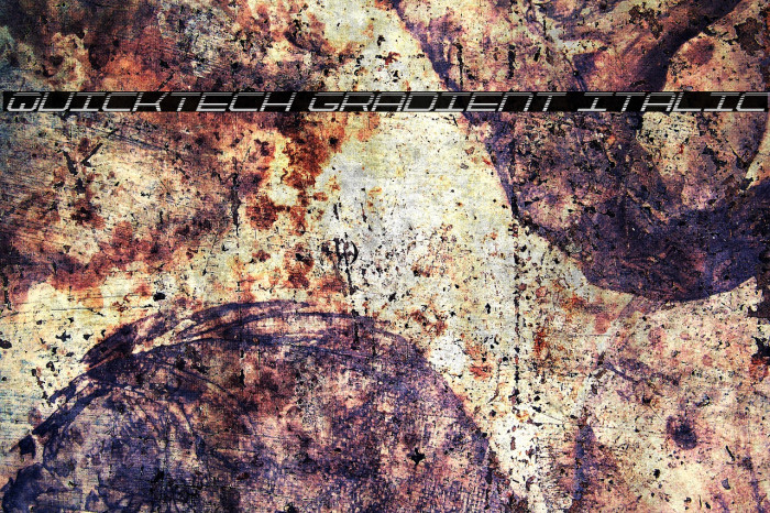 QuickTech Gradient Italic Example 3