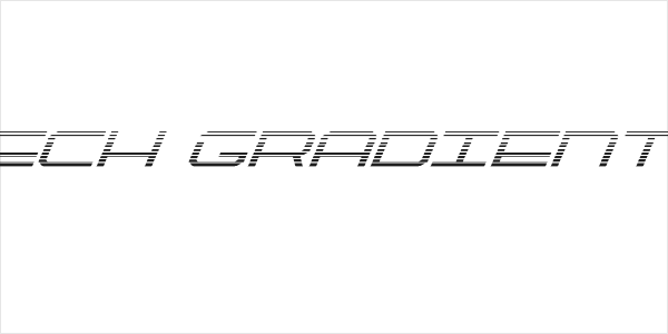 QuickTech Gradient Italic Logo