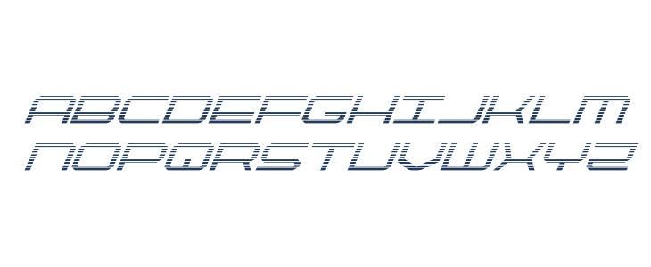 QuickTech Gradient Italic Lowercase