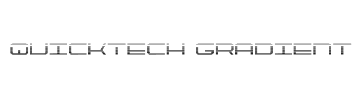 QuickTech Gradient  Frei Schriftart Herunterladen