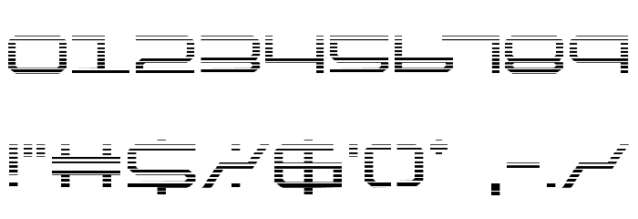 QuickTech Gradient Font OTHER CHARS