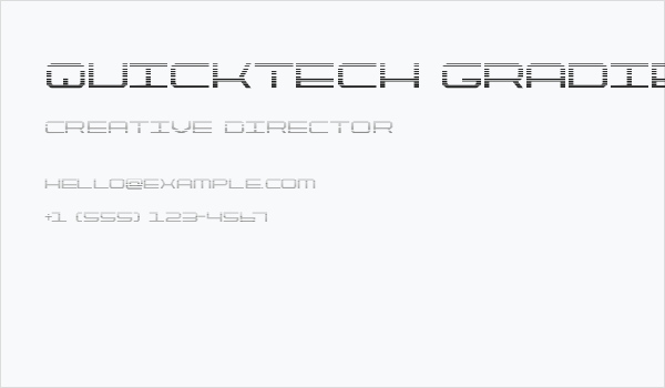 QuickTech Gradient Business Card