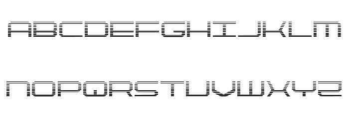 QuickTech Gradient Font LOWERCASE