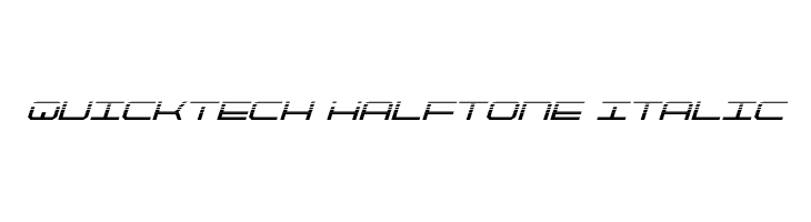 QuickTech Halftone Italic  नि: शुल्क फ़ॉन्ट्स डाउनलोड