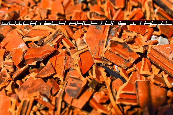 QuickTech Halftone Italic Example 3