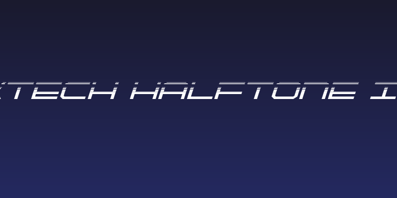QuickTech Halftone Italic Social Header