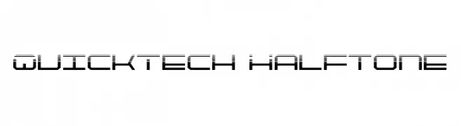 QuickTech Halftone  Frei Schriftart Herunterladen