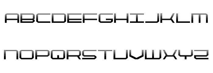 QuickTech Halftone Font LOWERCASE