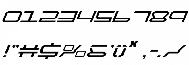QuickTech Italic Fonte OUTROS PERSONAGENS