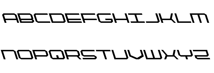 QuickTech Leftalic Font LOWERCASE