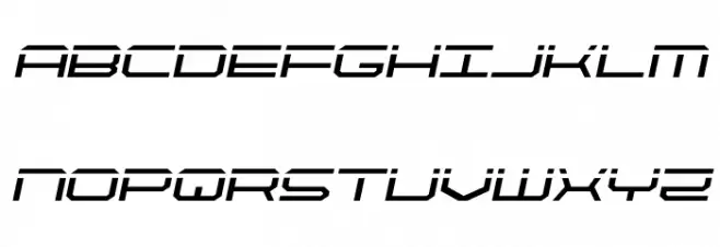 QuickTech Semi-Italic Polices MAJUSCULES