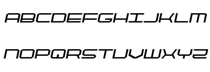 QuickTech Semi-Italic Fonte MINÚSCULAS