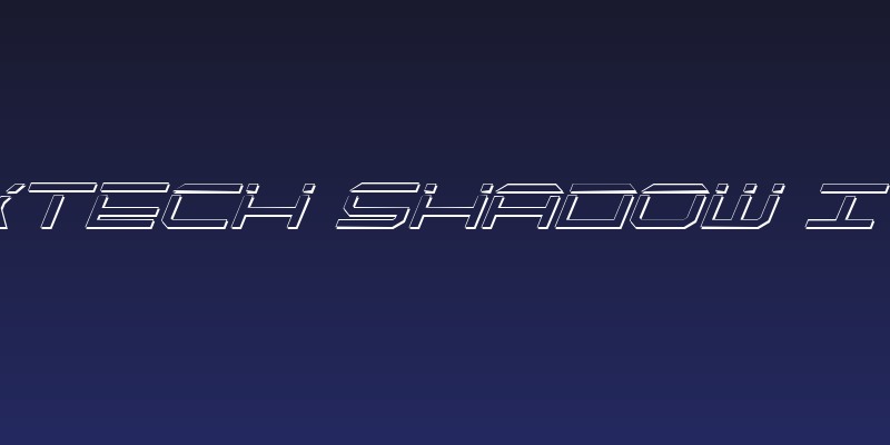 QuickTech Shadow Italic Social Header