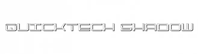 QuickTech Shadow  Скачать бесплатные шрифты