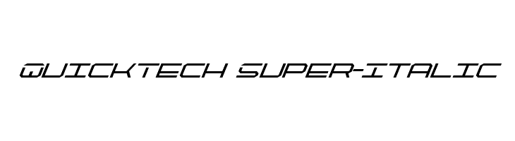 QuickTech Super-Italic  Fuentes Gratis Descargar