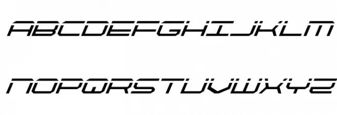 QuickTech Super-Italic Schriftart Groß