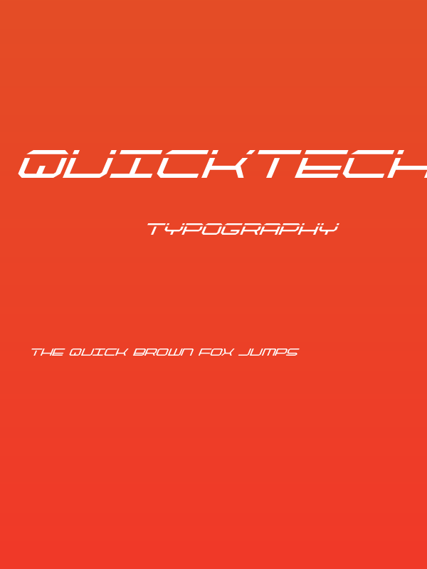 QuickTech Super-Italic Poster