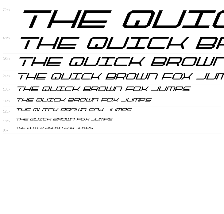 QuickTech Super-Italic Waterfall