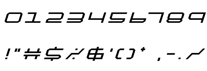 QuickTech Title Italic Font OTHER CHARS
