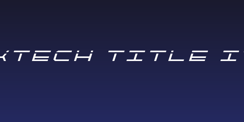 QuickTech Title Italic Social Header
