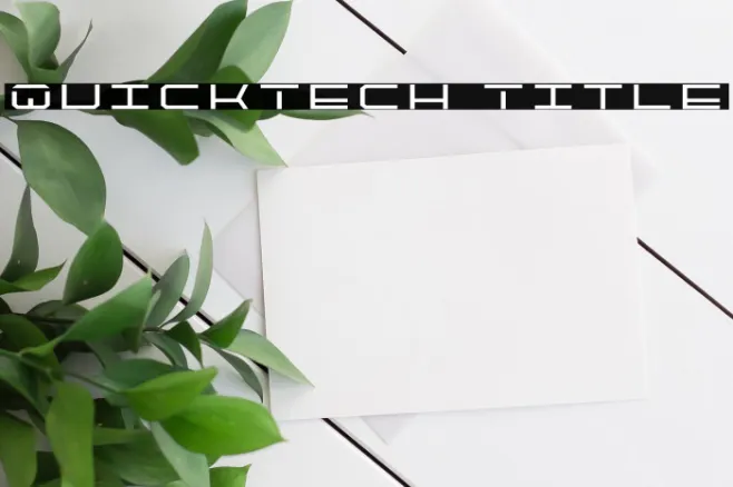 QuickTech Title Example 3