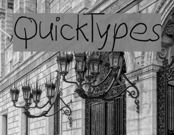 QuickTypes Font examples
