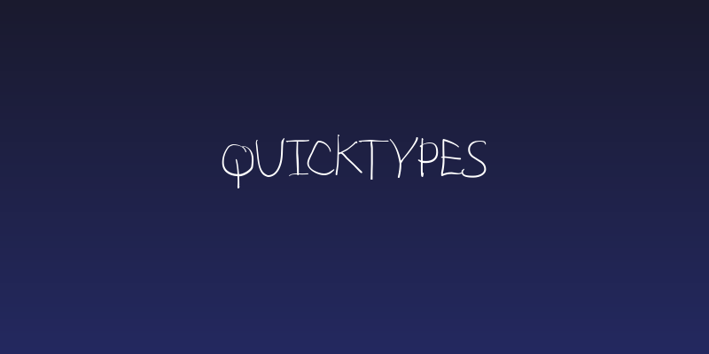 QuickTypes Social Header