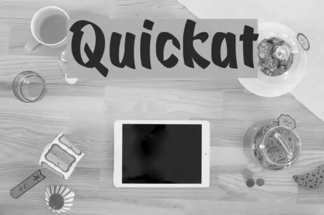 Quickat Font examples