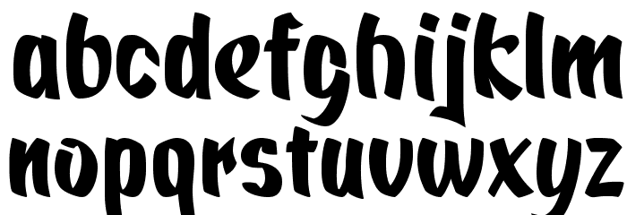 Quickat Font LOWERCASE