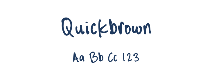 Quickbrown Font Preview