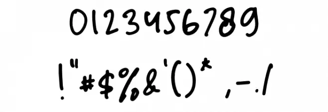 Quickbrown Font Alte caractere